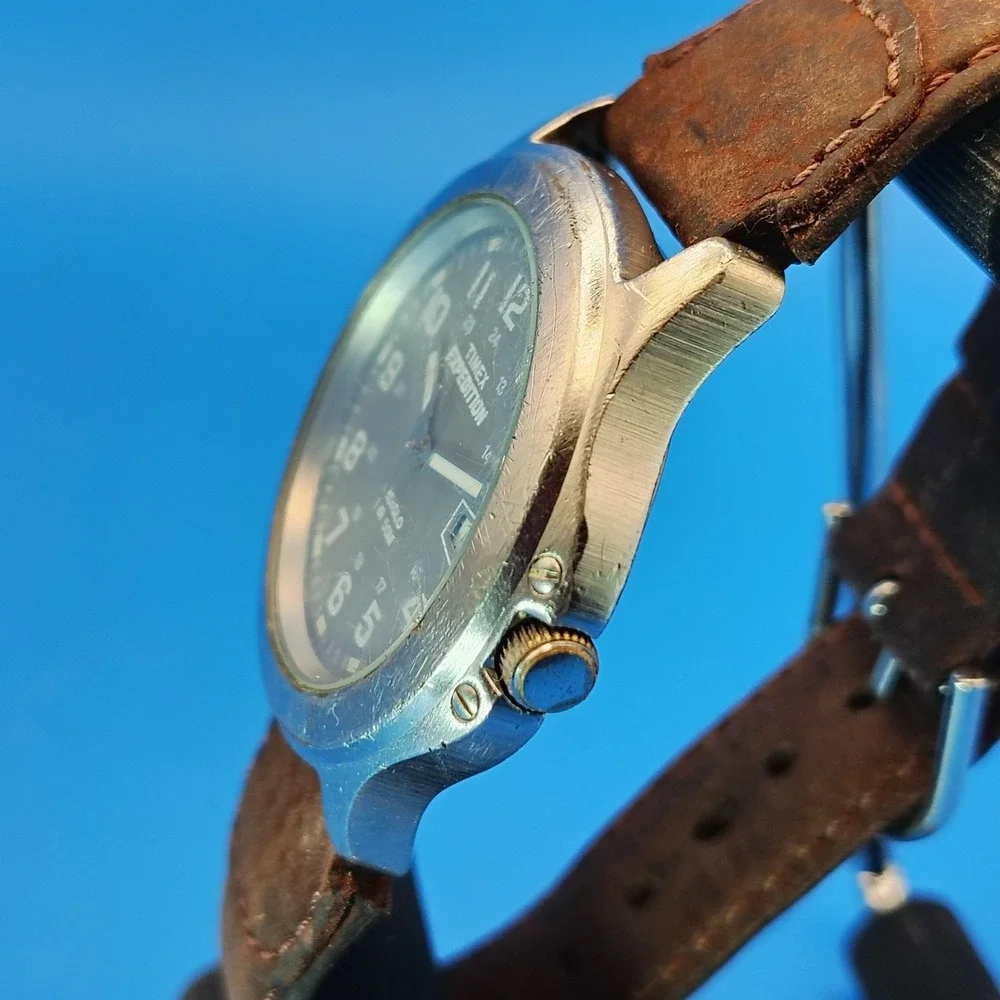 Vintage 2007 Timex Expedition Date 43mm Mens Quartz Field Watch (No Indiglo)